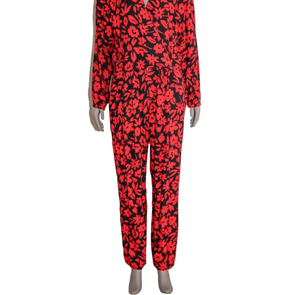 Floral Long Sleeve Jumpsuit Womens Boho‎ One-Piece Outfit Casual Chic Romper 14
